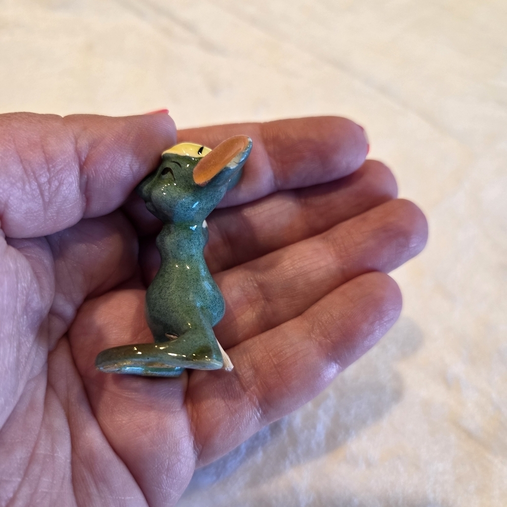 Vintage Japan Set of 3 Porcelain Ceramic Baseball Mice Catcher, Batter, Pitcher - Picture 12 of 16